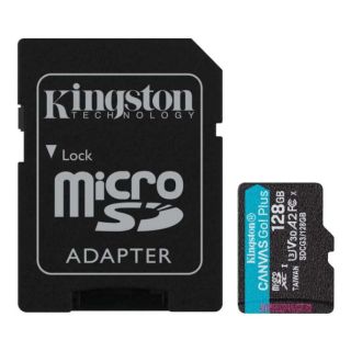 Карта памяти Kingston microSDXC Canvas Go Plus 128Gb UHS-I U3 A2 + ADP (170/90 MB/s), изображение 2