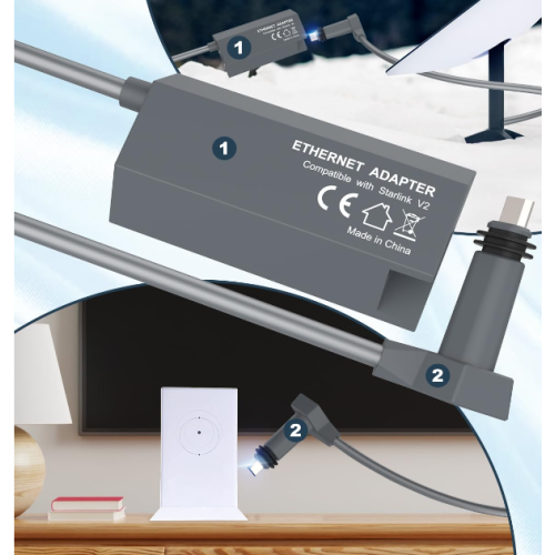 LAN-адаптер для Starlink V2 (Starlink Ethernet Adapter V2), изображение 6