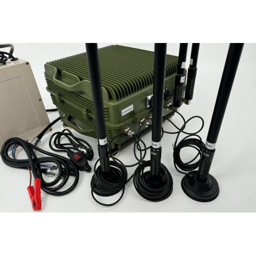 Подавитель БПЛА и FPV-дронов Герань-10 автомобильный 500Вт 10 каналов 400-5900 МГц с выносными магнитными антеннами