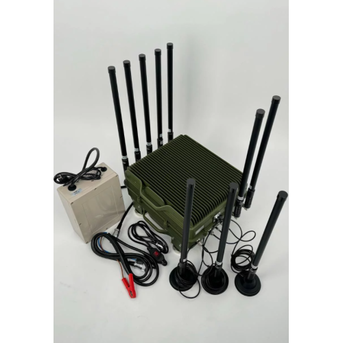 Подавитель БПЛА и FPV-дронов Герань-10 автомобильный 500Вт 10 каналов 400-5900 МГц с выносными магнитными антеннами, изображение 2