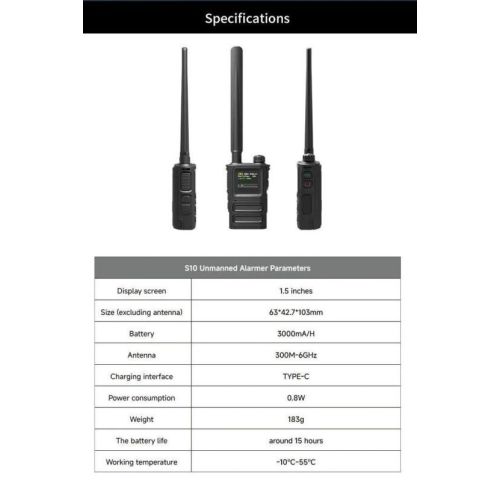 SKYDROID S-10 / «СОКОЛ 10» портативный всенаправленный детектор-обнаружитель дронов, изображение 5