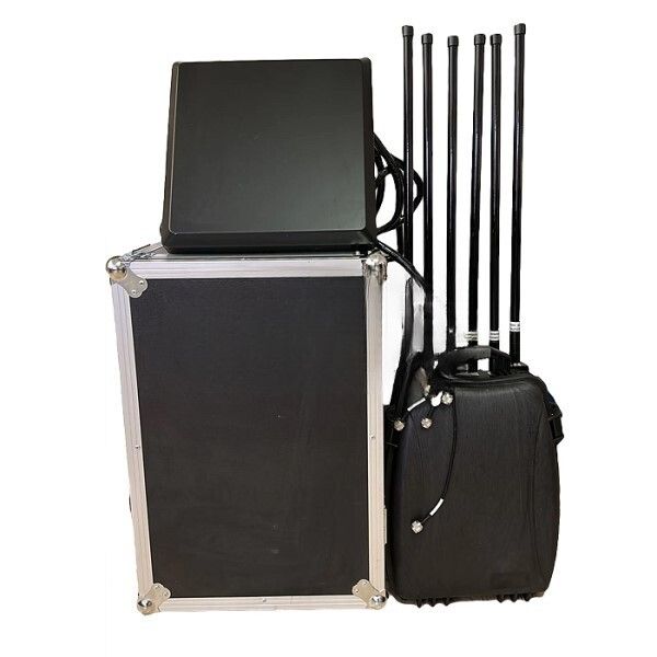 Подавитель птиц CKJ-1704-Mobile 400W 8 канальный мощный блокиратор квадрокоптеров, изображение 3