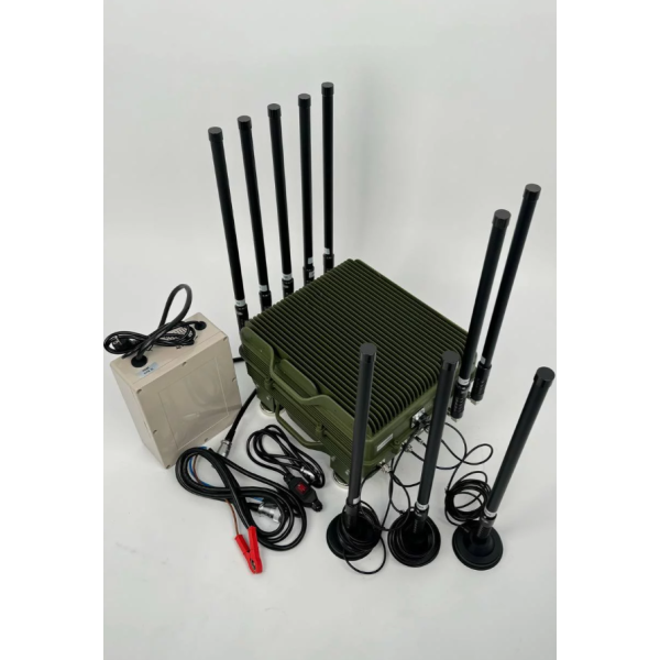 Подавитель БПЛА и FPV-дронов Герань-10 автомобильный 500Вт 10 каналов 400-5900 МГц с выносными магнитными антеннами, изображение 2