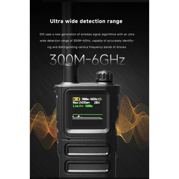 SKYDROID S-10 / «СОКОЛ 10» портативный всенаправленный детектор-обнаружитель дронов, изображение 3