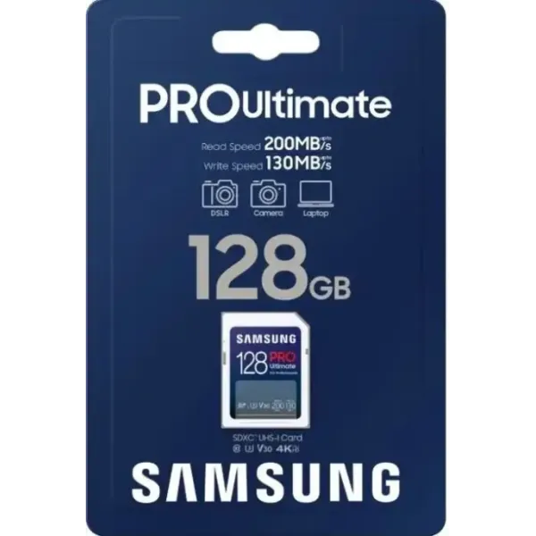 Карта памяти mSD+AD Samsung Ultimate Plus  SDXC 128 ГБ